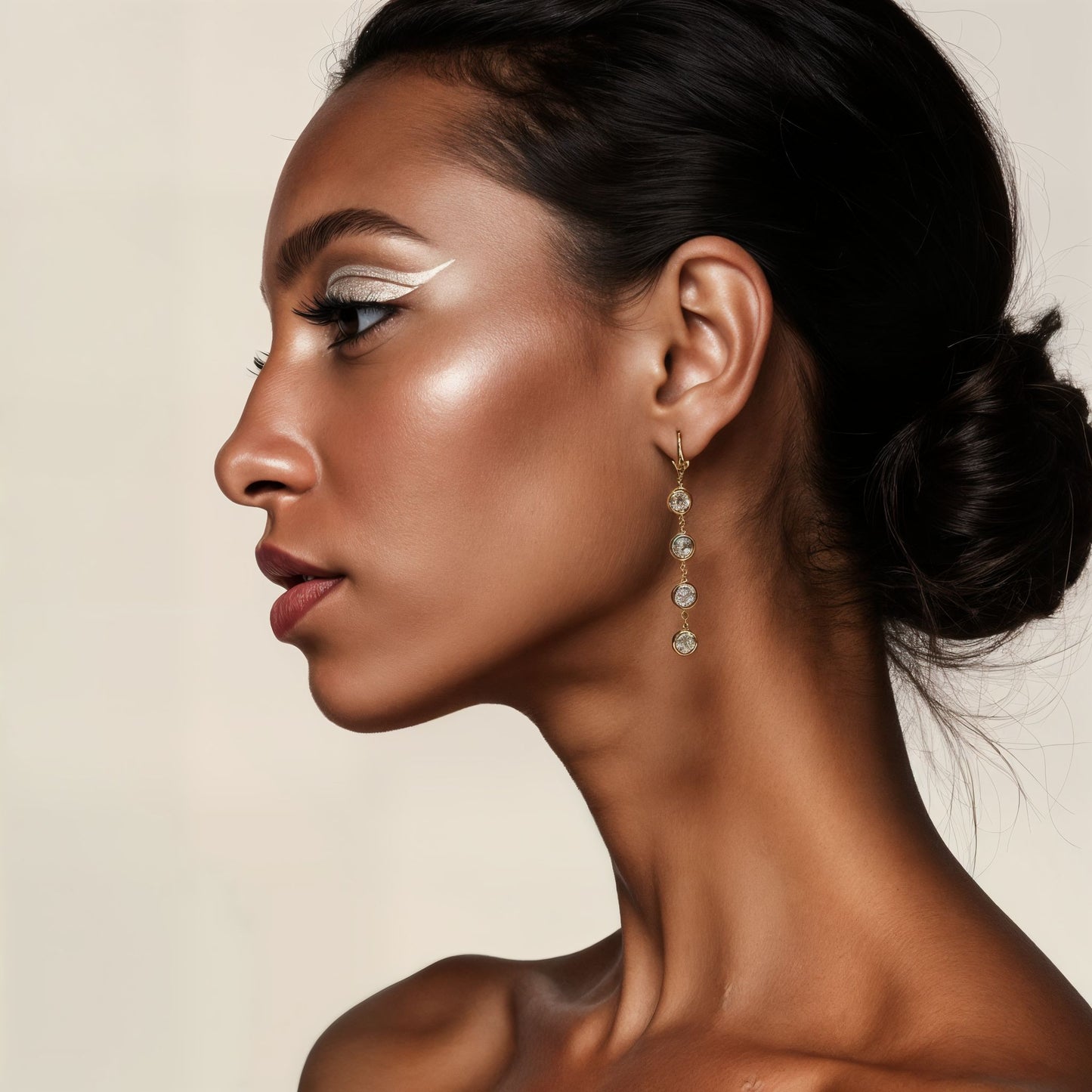 Cascade and Shine Zircon Dangle Earrings