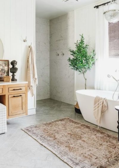 22 Bathroom Area Rug Ideas to Spruce Up Your Space - Uptown Girl