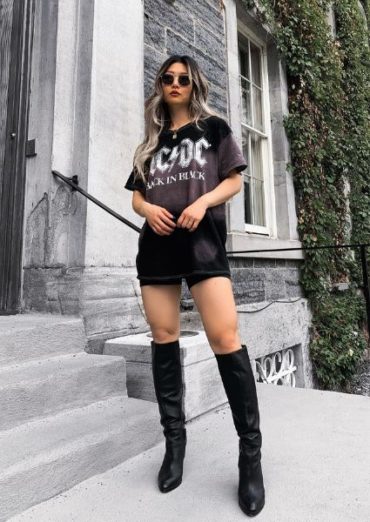 25 Trendy Outfits With Knee-High Boots to Try - Uptown Girl