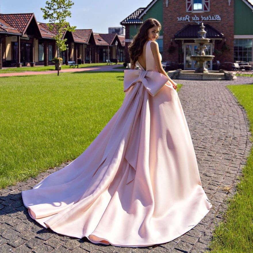 unique pink wedding dresses