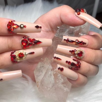 44 Beautiful Quinceanera Nail Ideas to Accessorize Your Dress - Uptown Girl