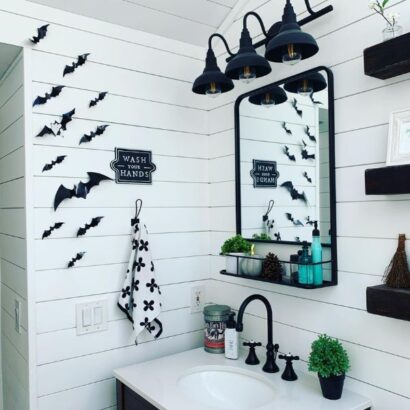 How to Create a Haunted and Stylish Bathroom for Halloween - Uptown Girl